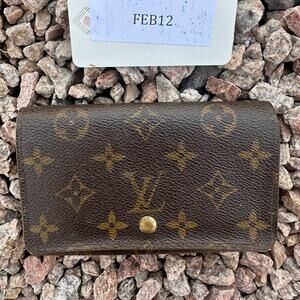 Louis Vuitton Monogram Canvas Porte Monnaie Tresor Wallet - FEB12